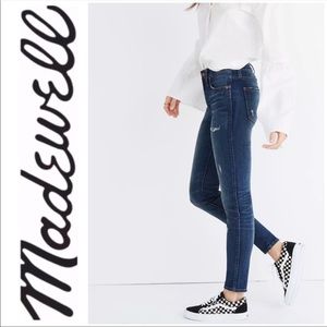 Madewell High Rise Skinny Distressed Jeans Size 28 EUC
